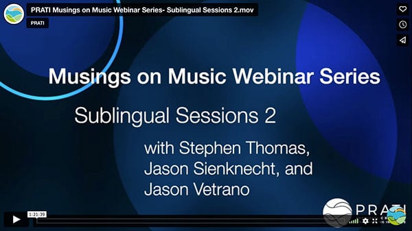 Musings on Music: Sublingual Sessions 2