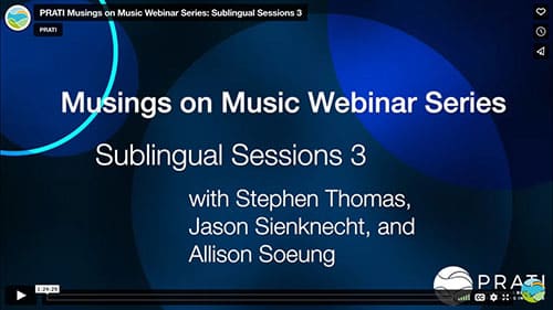 Musings on Music: Sublingual Sessions 3