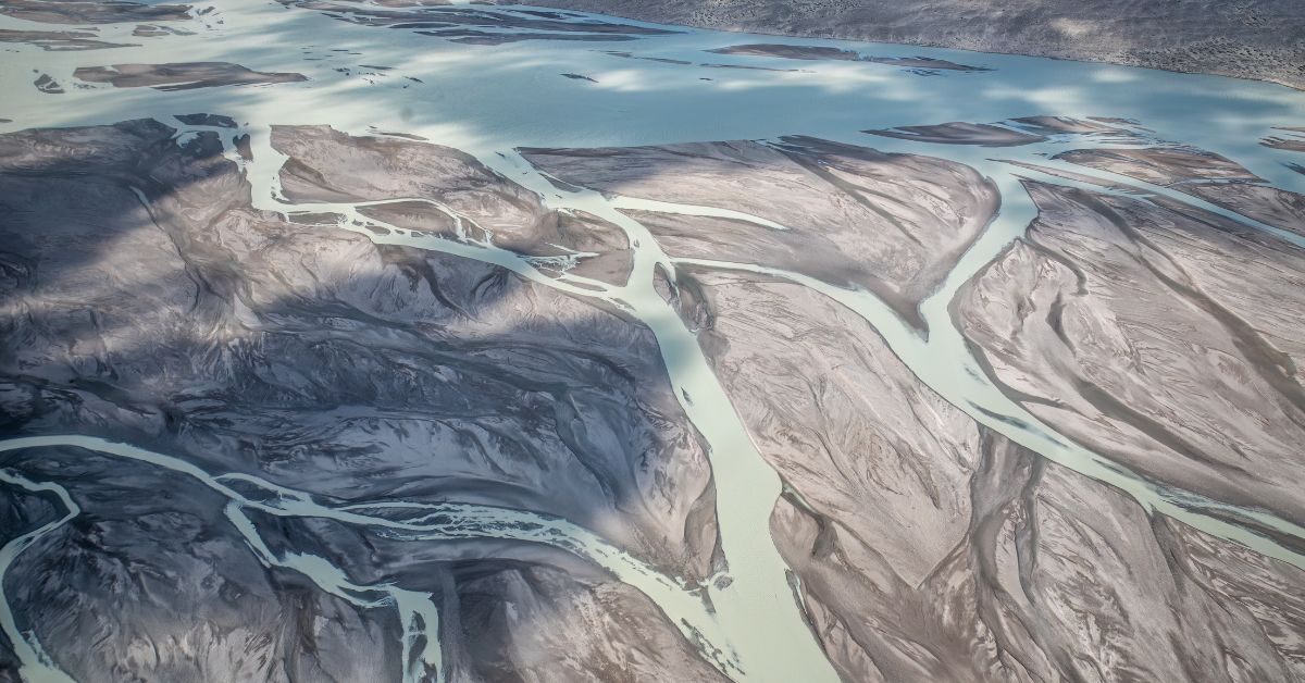 image of a glacial river